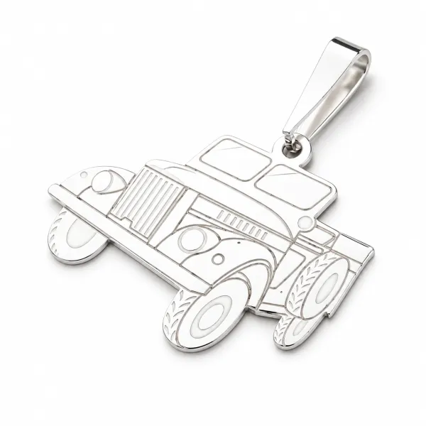 Přívěsek stříbro 925 auto Jeep PAMŠ-130429-Ag