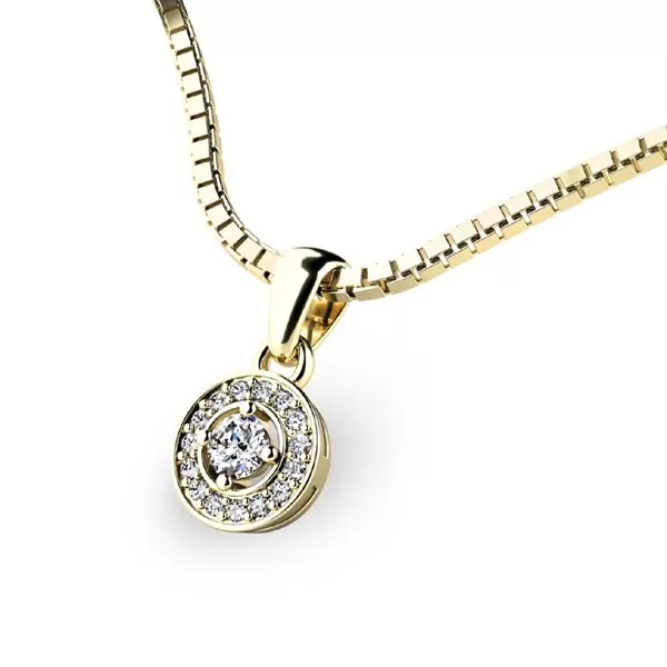 Zlatý přívěsek ze žlutého zlata 10922-ZL-ZIR