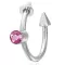 Dámský piercing ocel zirkon GBDS003