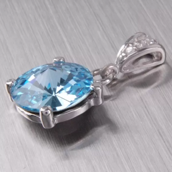 Stříbrný prsten s krystalem 6T1225M