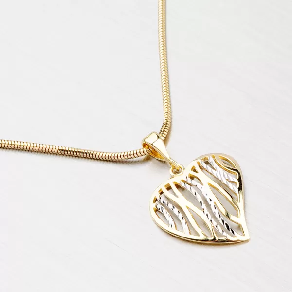 Přívěsek - zlaté srdce 43-2023