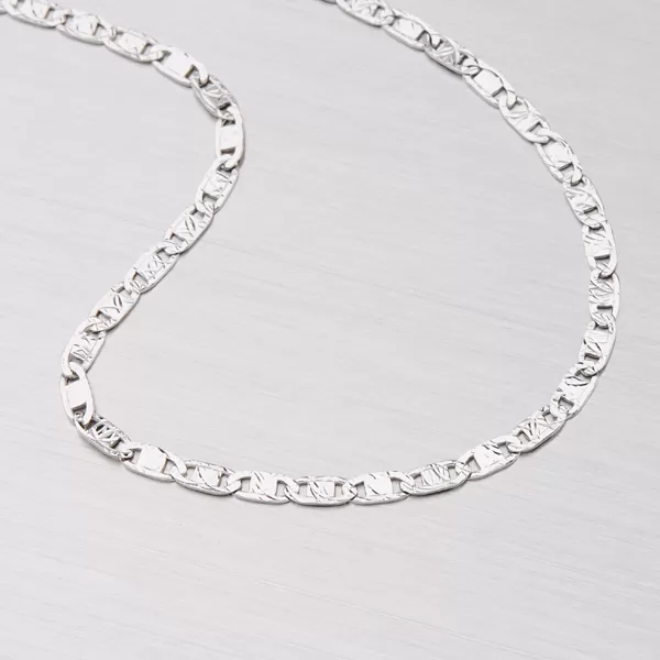 Náramek plošky z bílého zlata N309-0156