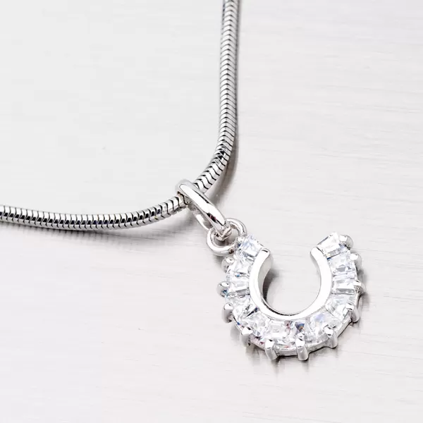 Stříbrná podkova se zirkony TPCH2162