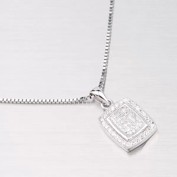 Stříbrný rhodiovaný přívěsek AP1040