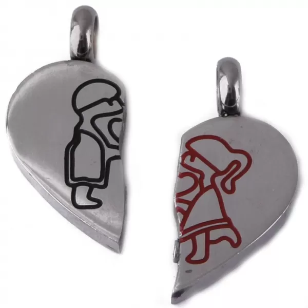 Ocelový přívěsek - srdce 63015