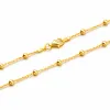 Dámský řetízek stříbro 925 pozlacený s kuličkami 92003043-11-SLX