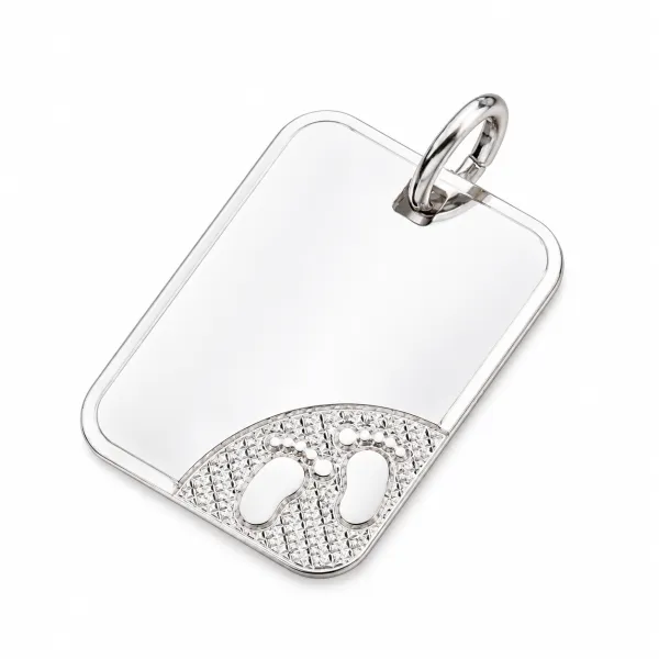 Přívěsek stříbro 925 destička CGIO-10608-TPZG