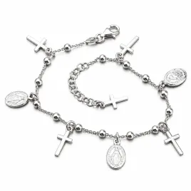 Dámský náramek stříbro 925 přívěsky B1703773-1132-SLX