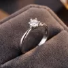Zásnubní prsten bílé zlato 585/1000 přírodní diamant 0.155 ct G/SI ZP-10819D