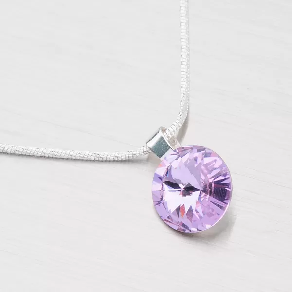 Přívěsek stříbrný s krystalem 12 mm D113F-JK