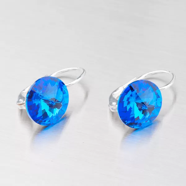 Přívěsek s tmavě modrým krystalem 10 mm D119TM-JK