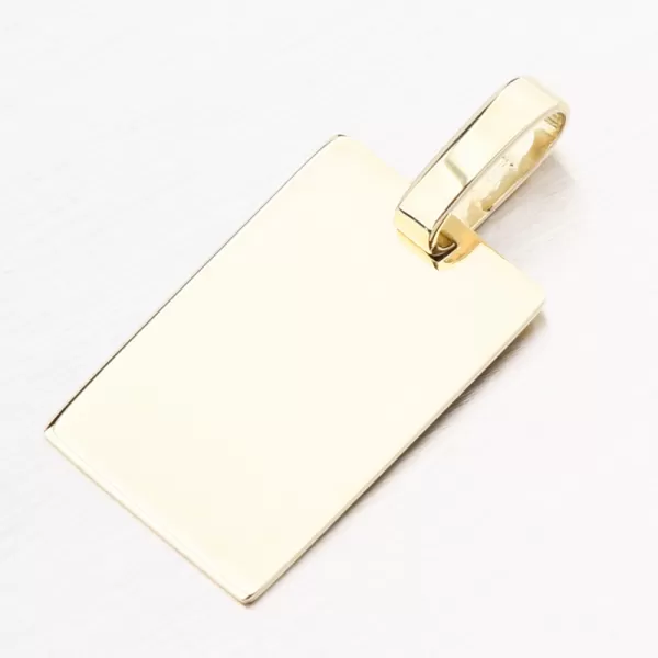 Zlatý přívěsek destička 53P-374-ZL