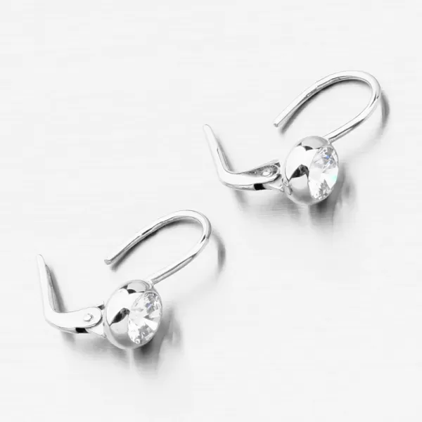 Náušnice v bílé zlatě 688P-120321