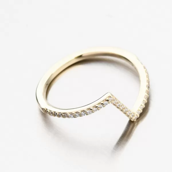 Zlatý prsten se zirkony 71SKL-4834-ZL