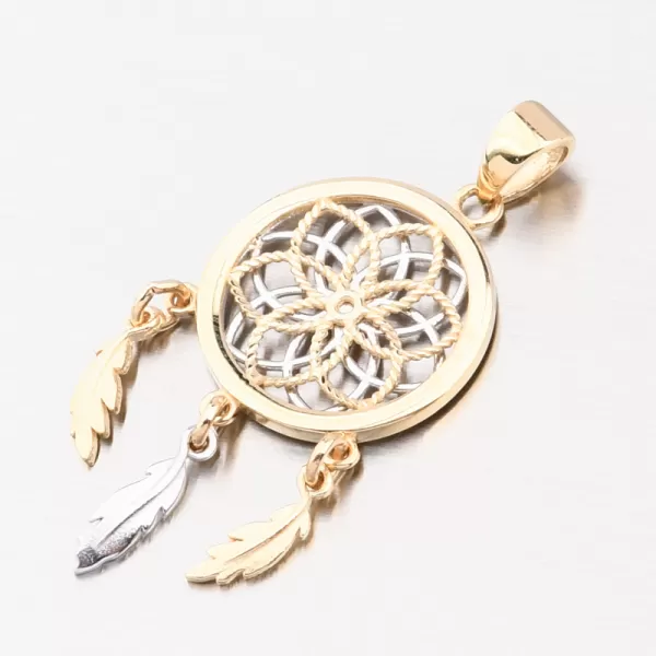 Zlatý přívěsek - Lapač snů 142P-131403