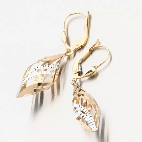 Zlaté visací náušnice 143P-121639