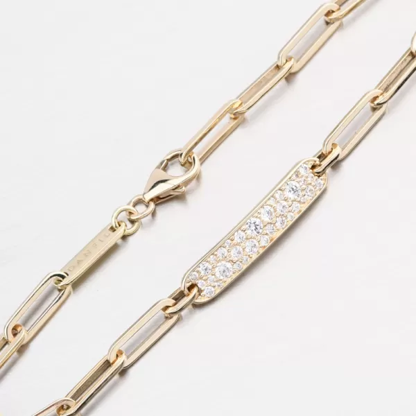 Zlatý luxusní náramek se zirkony DZF5765-ZL-ZIR