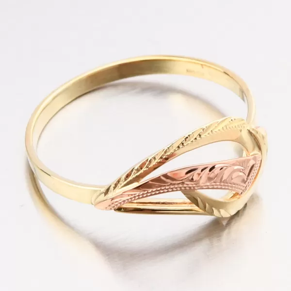 Dámský prsten žluté zlato 585 51P-528