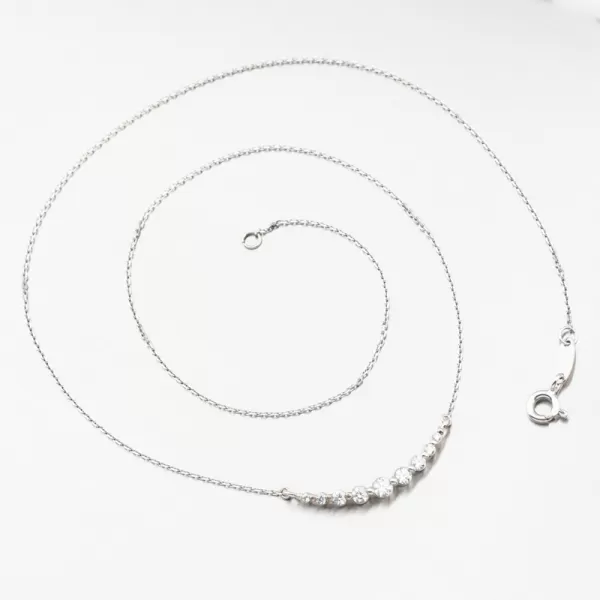 Náhrdelník se zirkony DZF4157-B-ZIR