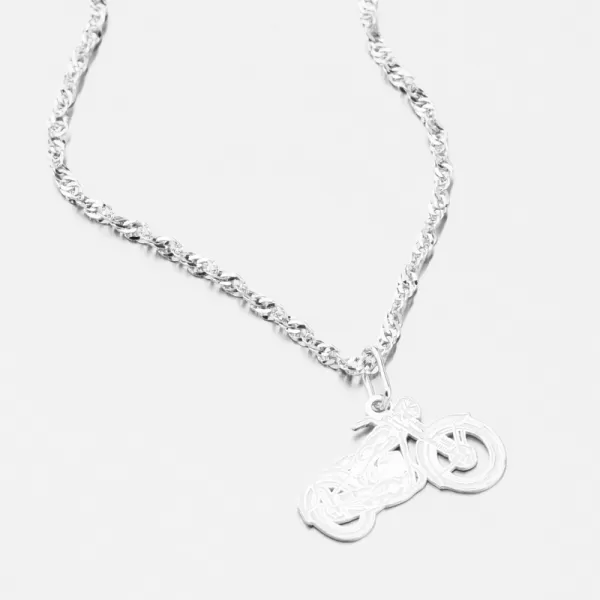 Stříbrný přívěsek motorka PAMŠ-132229-Ag