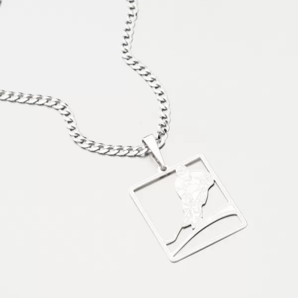 Stříbrný přívěsek hokejista PAMŠ-130221-Ag