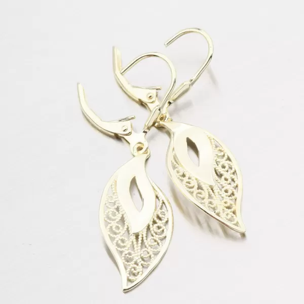 Visací stříbrné náušnice Filigrán PKL-2269