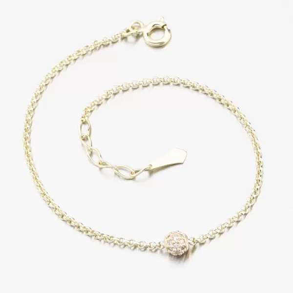 Dámský náramek žluté zlato 585 zirkon DZF5726-ZL-ZIR