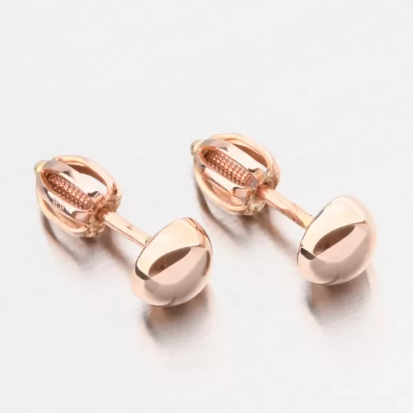 Náušnice z růžového zlata pecky DZ5006CV