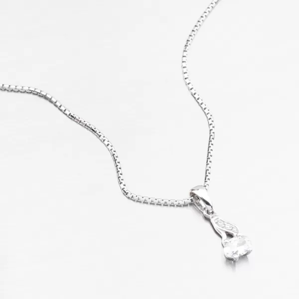 Zlatý přívěsek se zirkony 43-22058