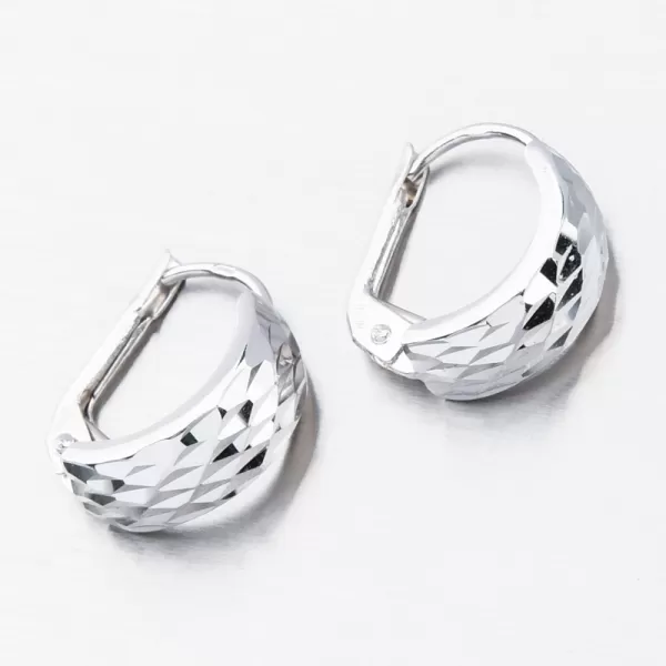 Zlaté facetované náušnice 42-32932