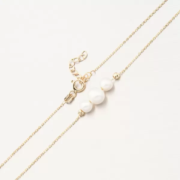 Zlatý náhrdelník s perlami 164P-152178