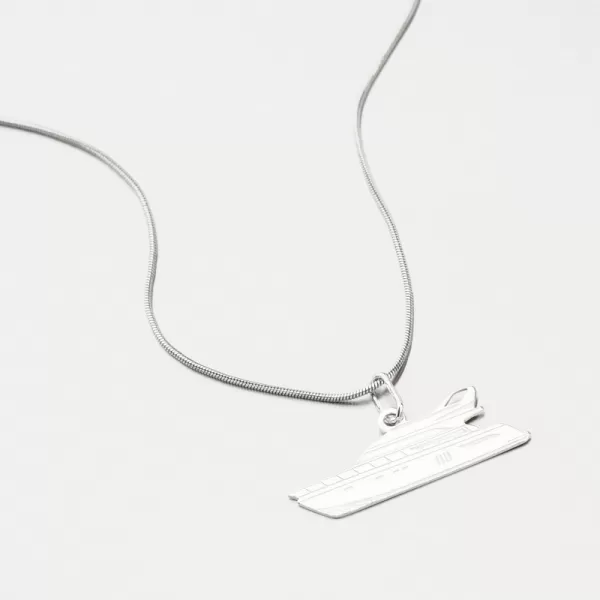 Stříbrný přívěsek loď PAMŠ-130731-Ag