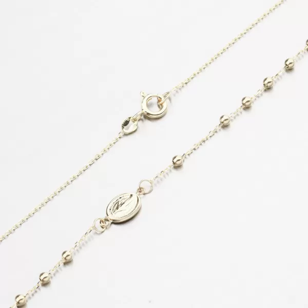 Zlatý růženec s Madonkou a křížkem 15R-053