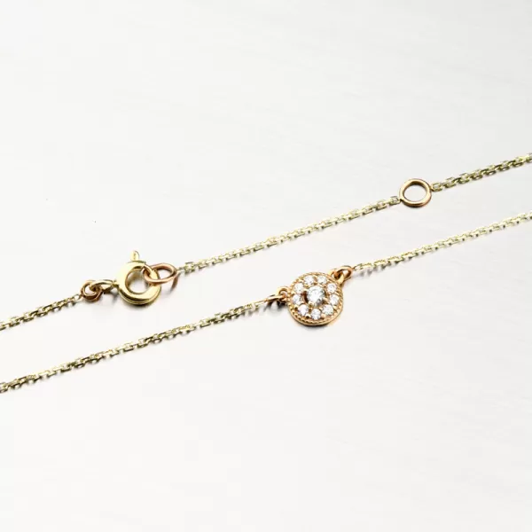 Zlatý náhrdelník se zirkony PTI-15005