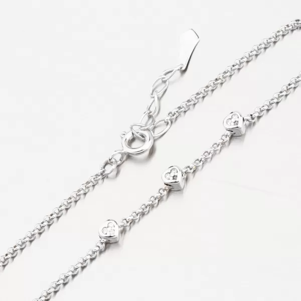 Dámský náramek bílé zlato 585 zirkon DZF5740-B-ZIR