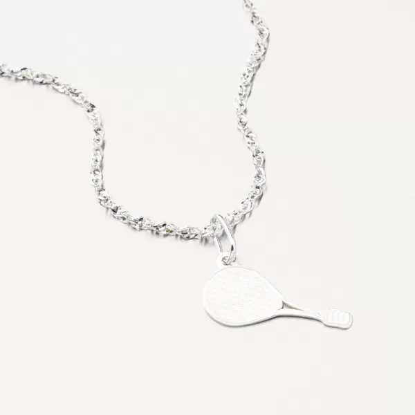 Stříbrný přívěsek tenisová raketa PAMŠ-131213-Ag