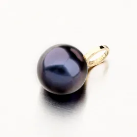 Dámský přívěsek žluté zlato 585 perly 53GZ-3029Z-BLACK