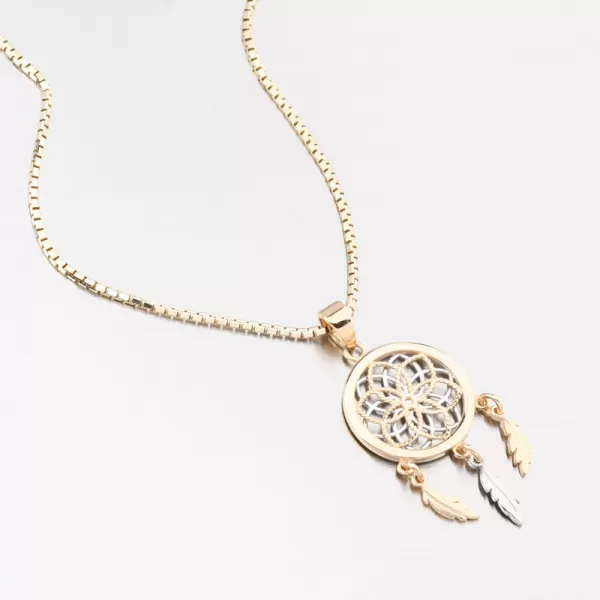 Zlatý přívěsek - Lapač snů 142P-131403