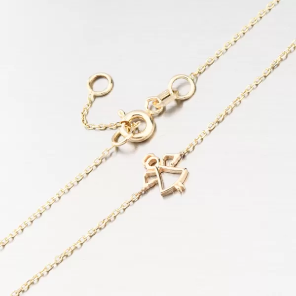 Náramek s andělem - zlato 585 GCA14-002