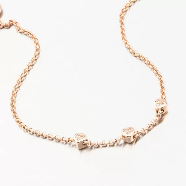 Náramek se srdíčky DZF5740-CV-ZIR