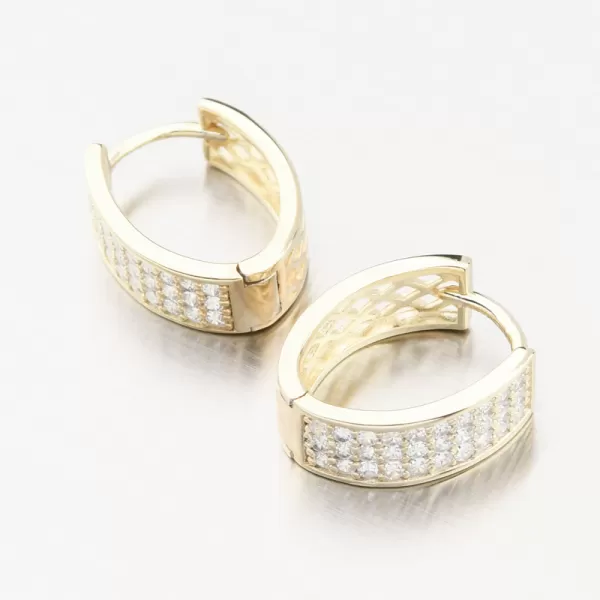 Stříbrné kruhy se zirkony PKL-2185