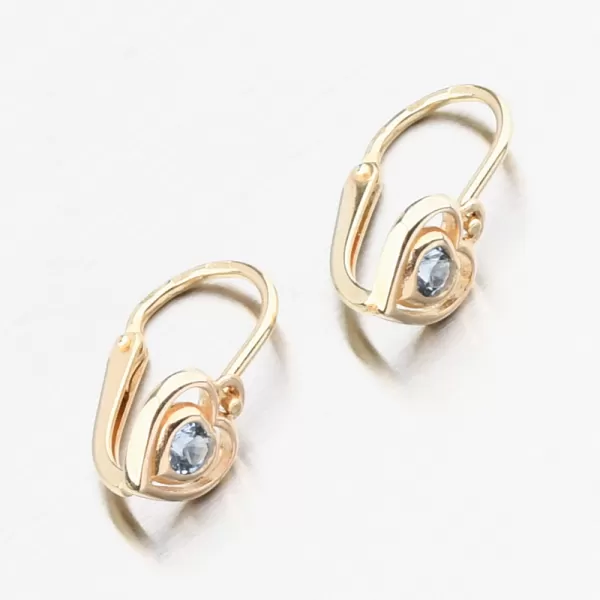 Zlaté náušnice se zirkony 52DN-2752ZSM