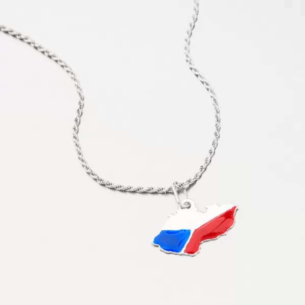 Stříbrný přívěsek Česká republika PAMŠ-132072-Ag