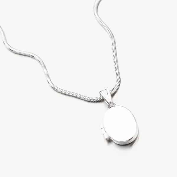 Medailon z bílého zlata na fotku 13R-409