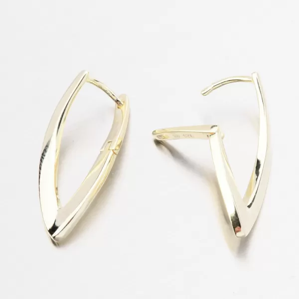 Zlacené stříbrné náušnice PKL-2271