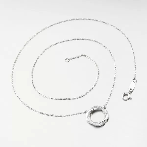 Náhrdelník se zirkony DZF4133-B-ZIR