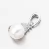 Přívěsek z bílého zlata s perlou a se zirkony 53GZ-2235-B