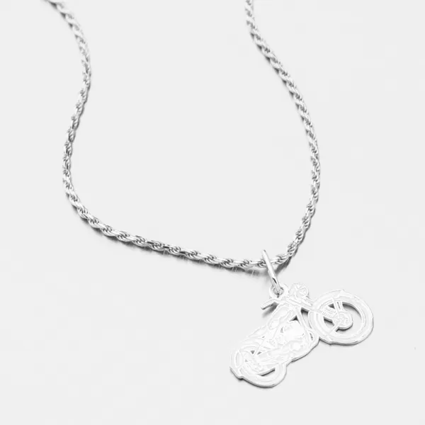 Stříbrný přívěsek motorka PAMŠ-132229-Ag