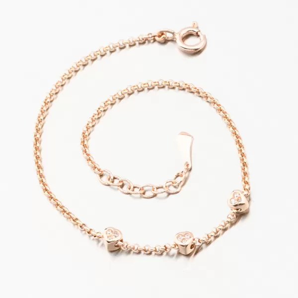 Náramek se srdíčky DZF5740-CV-ZIR