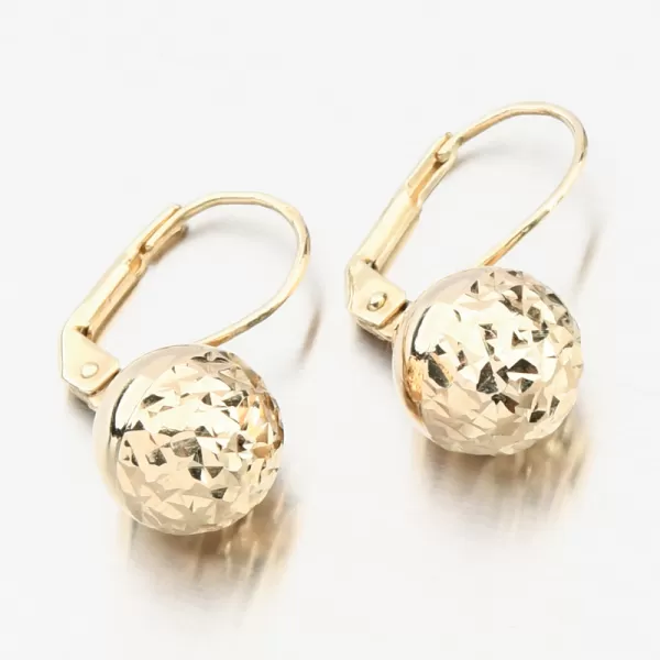 Zlaté náušnice kuličky 12R-749